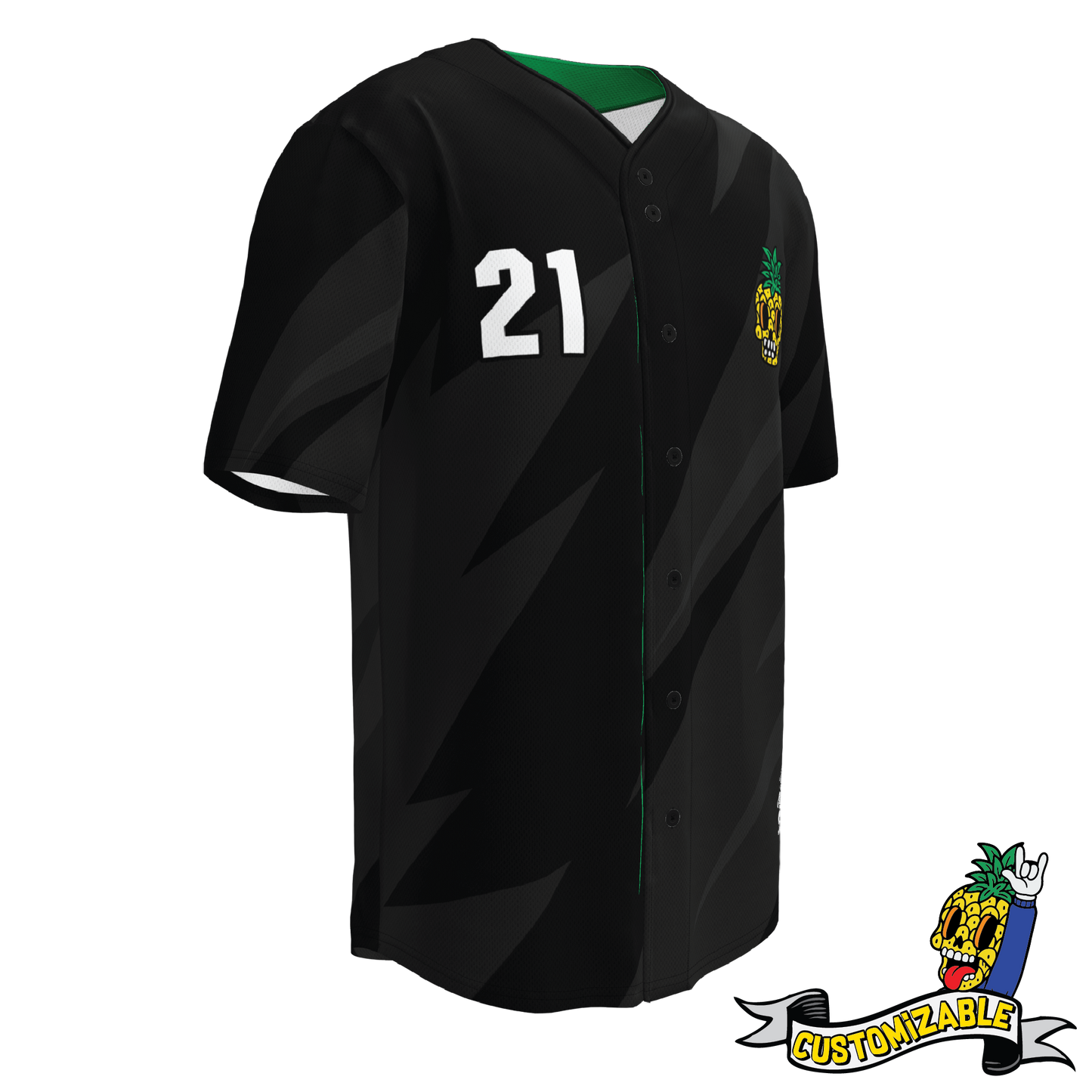 NineSkulls Brand Recycled Baseball Jersey