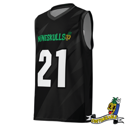 NineSkulls Brand Recycled Unisex Basketball Jersey