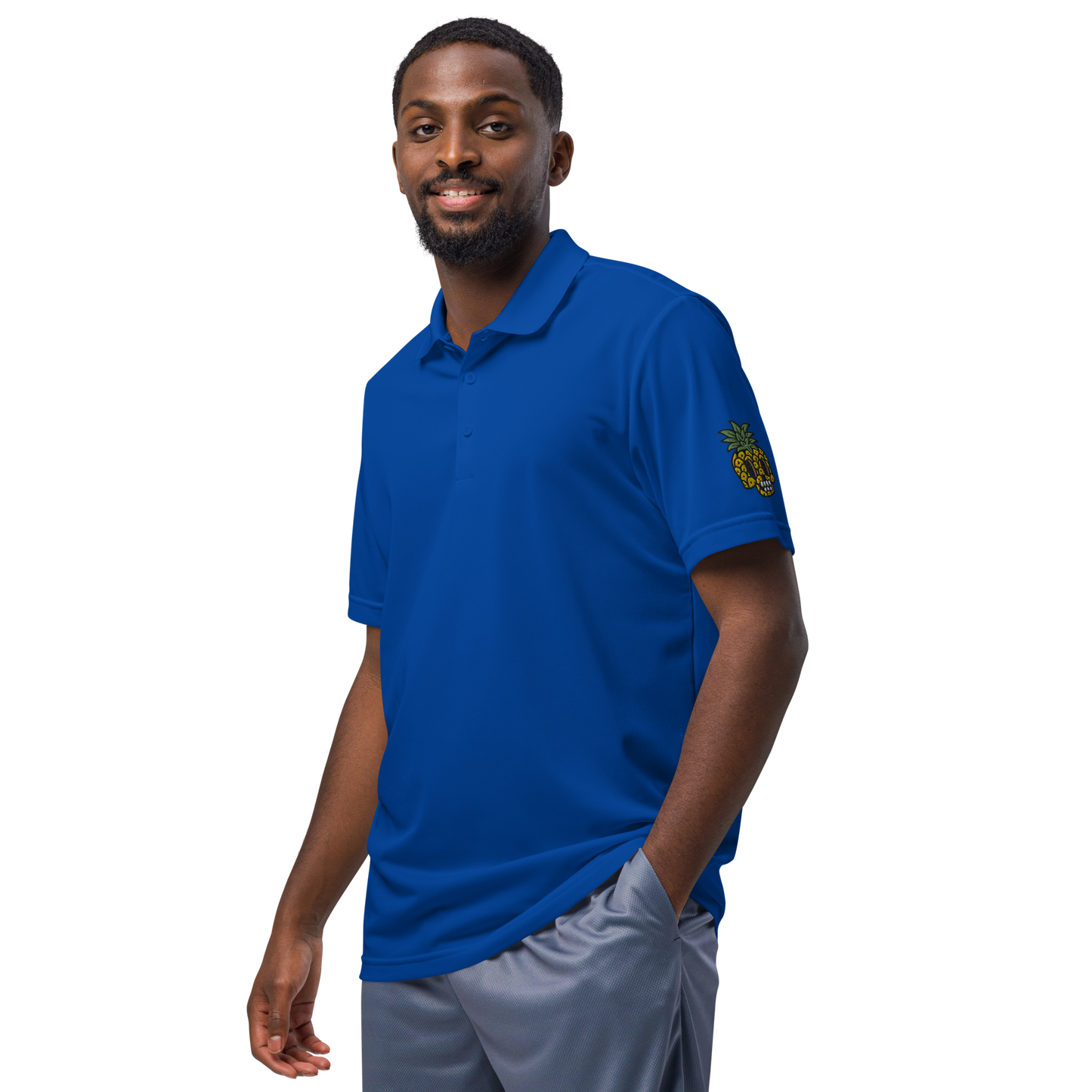Nine8Twelve Pineapple SkullToon Adidas Sport Polo