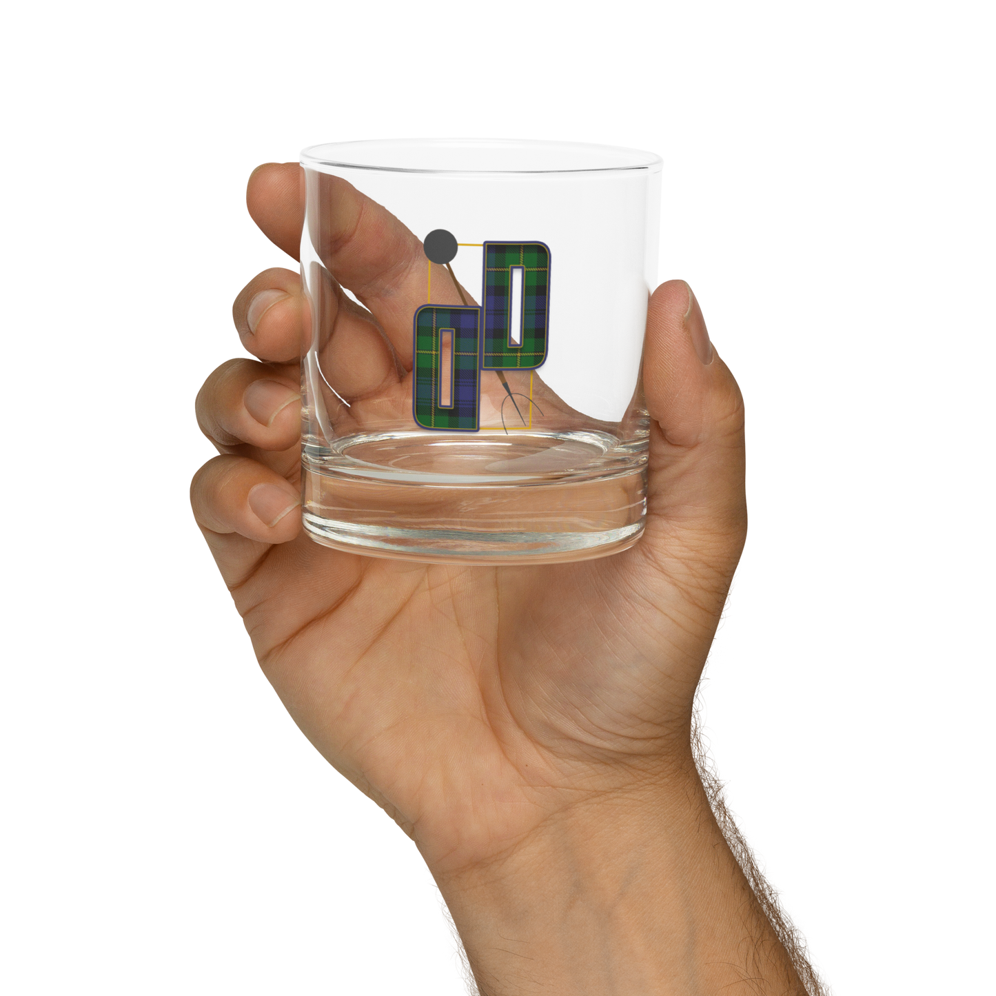 DBLDuty Logo On The Rocks Whiskey Glass