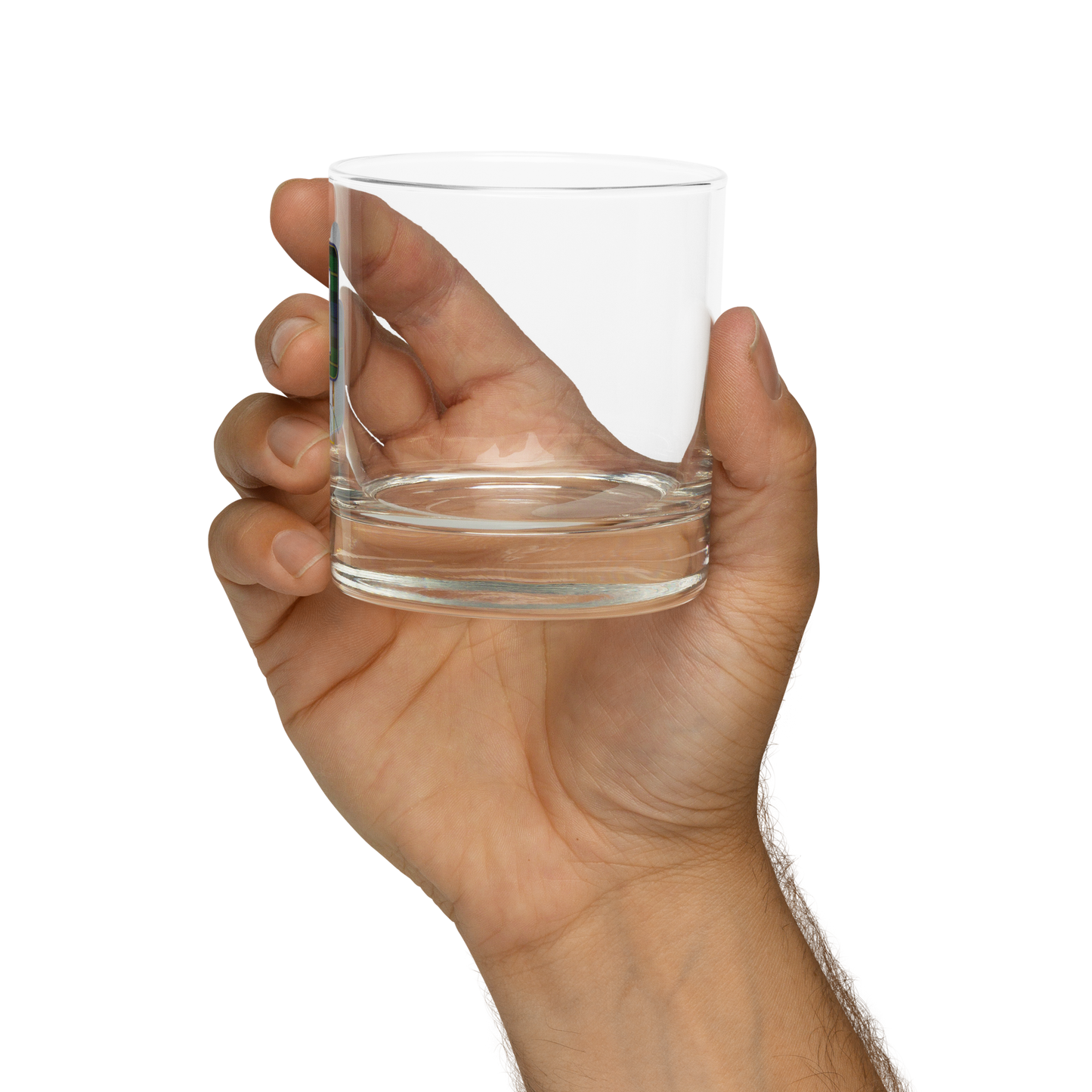 DBLDuty Logo On The Rocks Whiskey Glass
