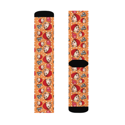 Custom Novelty Face Socks - All Stars Dad