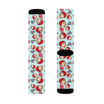 Custom Novelty Face Socks - All Stars Dad