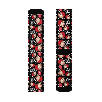 Custom Novelty Face Socks - All Stars Dad