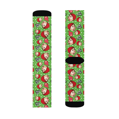 Custom Novelty Face Socks - All Stars Dad