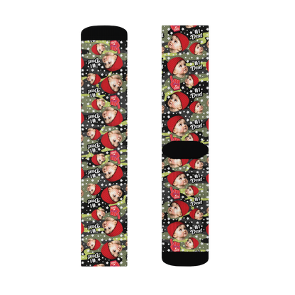 Custom Novelty Face Socks - All Stars Dad