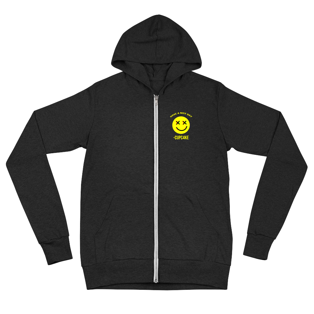 CupC4ke Nice Day/Shit On Zip-Up Hoodie