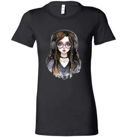 Spooky Babe Gaming Premium Ladies Logo Tee