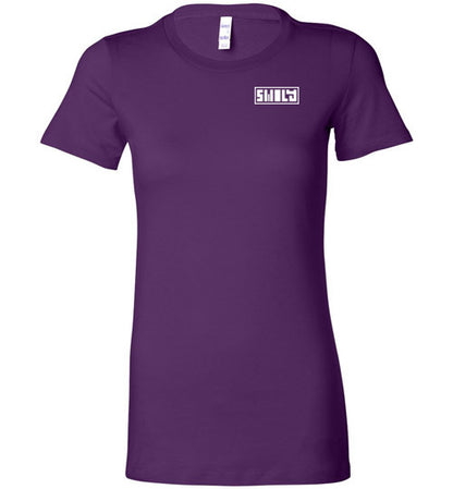 Swoly White Double Logo Ladies Tee