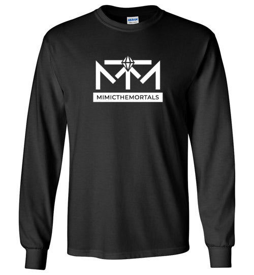 White Mimicthemortals Text Long Sleeve