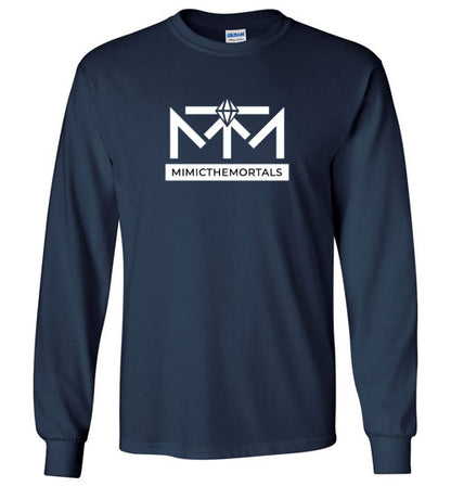 White Mimicthemortals Text Long Sleeve