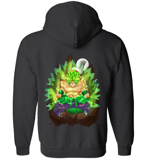 Young_vile Zip-Up Logo Hoodie