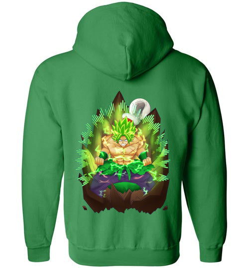 Young_vile Zip-Up Logo Hoodie