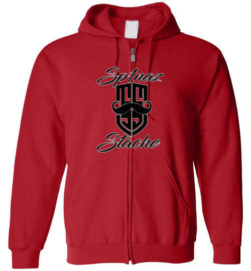 Sp1naz Zip-Up Logo Hoodie