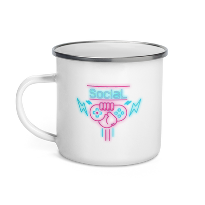 SociaL Enamel Mug