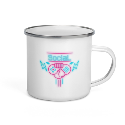 SociaL Enamel Mug