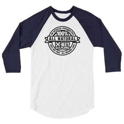 X-Bit Gaming 100% Natural Baseball Tee