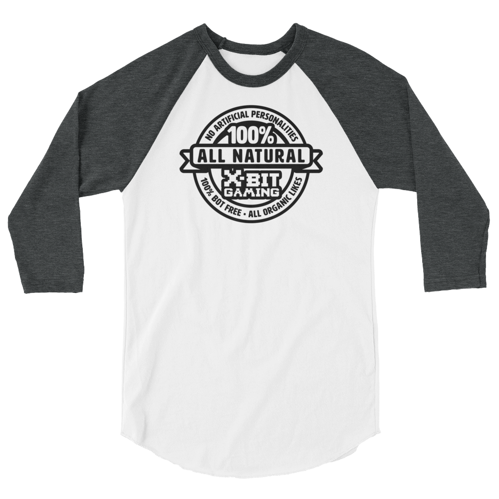 X-Bit Gaming 100% Natural Baseball Tee