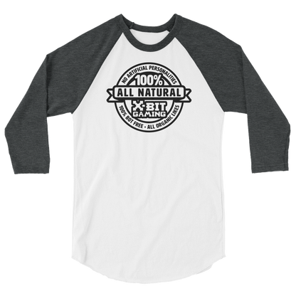 X-Bit Gaming 100% Natural Baseball Tee