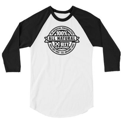 X-Bit Gaming 100% Natural Baseball Tee