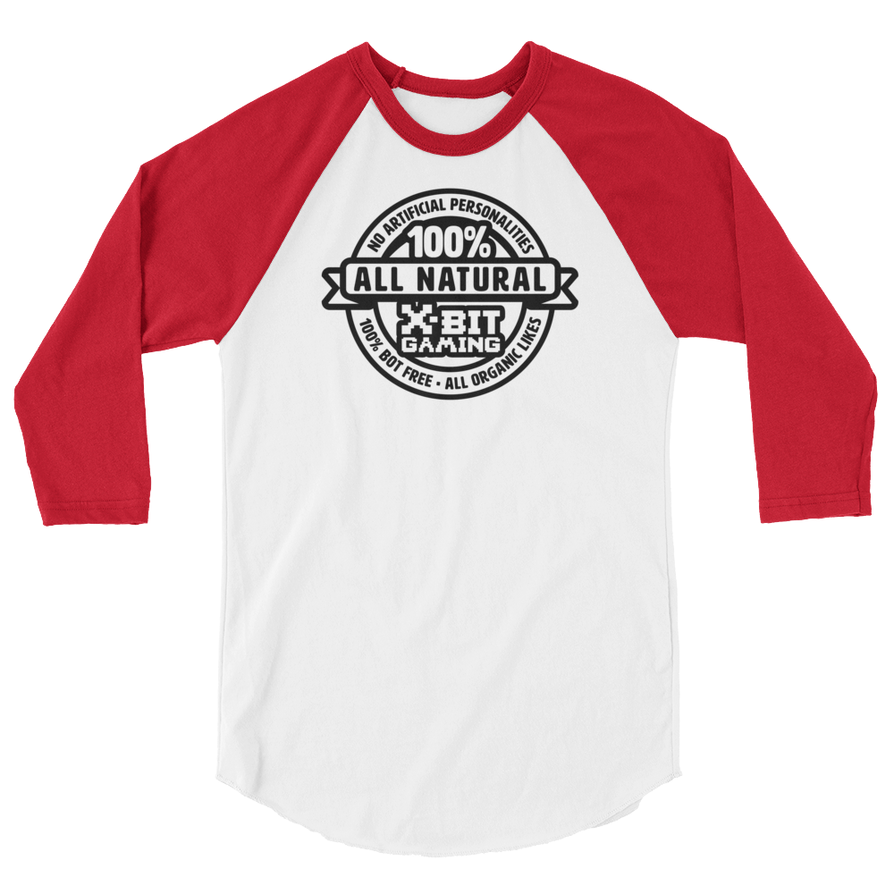 X-Bit Gaming 100% Natural Baseball Tee