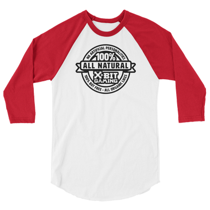 X-Bit Gaming 100% Natural Baseball Tee