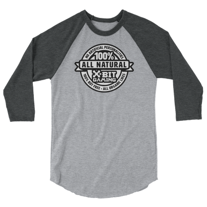 X-Bit Gaming 100% Natural Baseball Tee