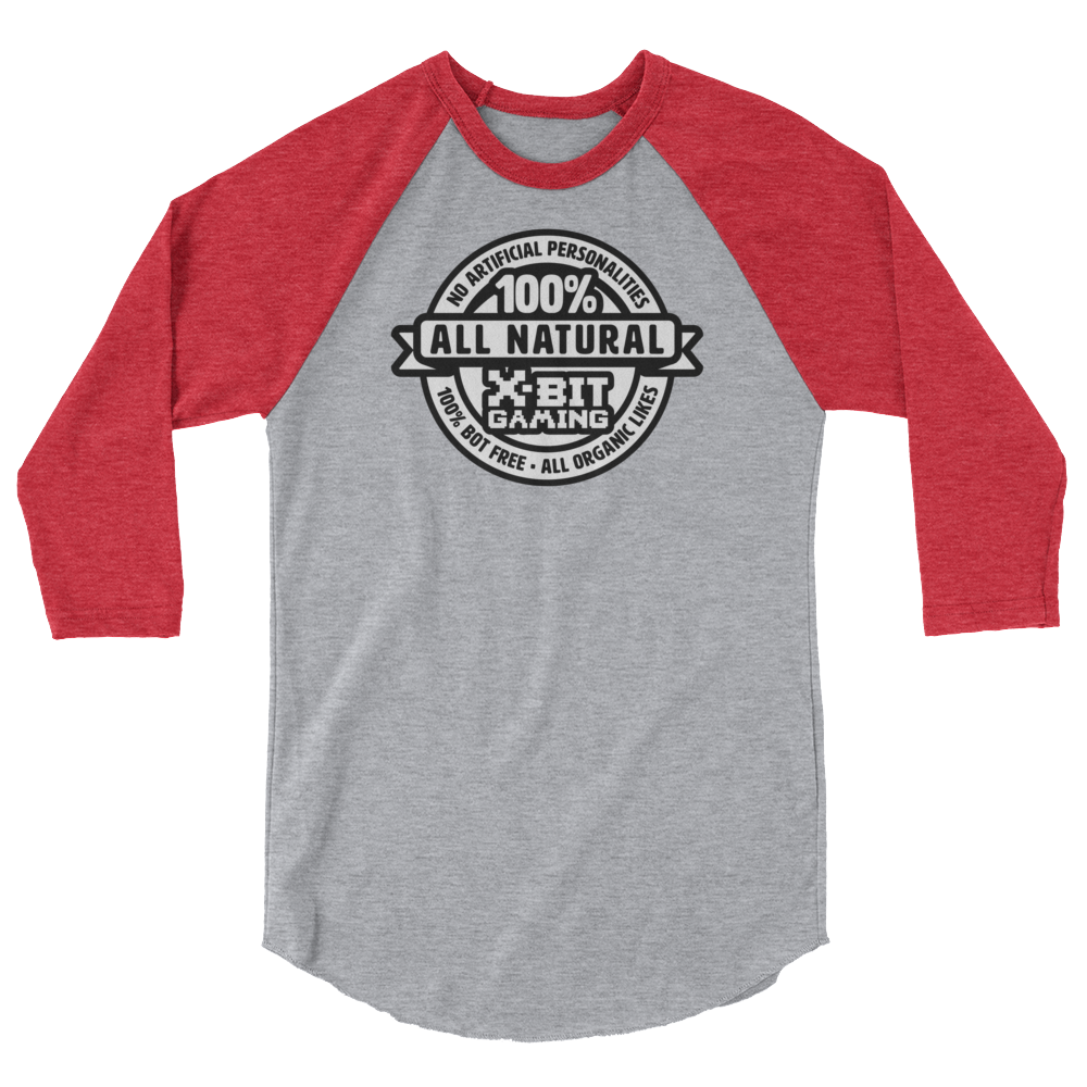 X-Bit Gaming 100% Natural Baseball Tee