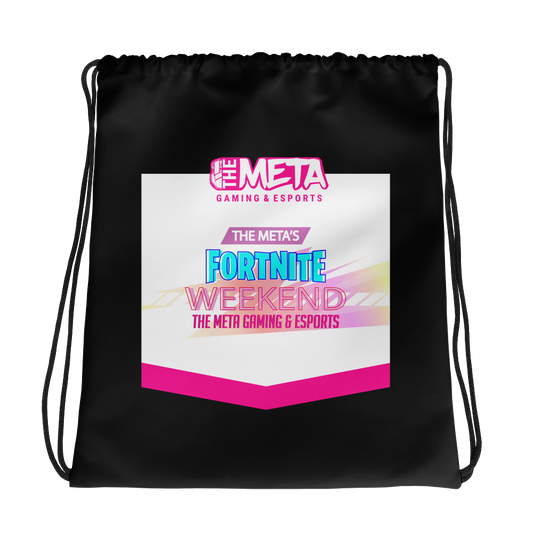 The Meta Fortnite Weekend Drawstring Bag