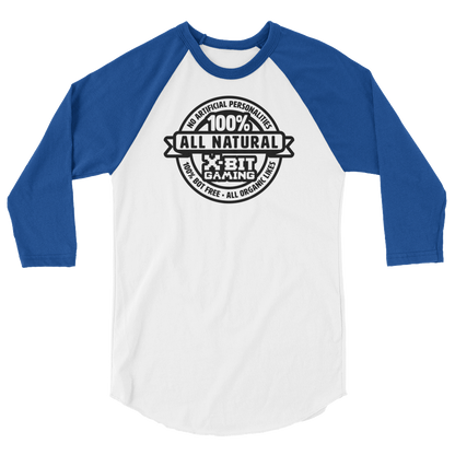 X-Bit Gaming 100% Natural Baseball Tee