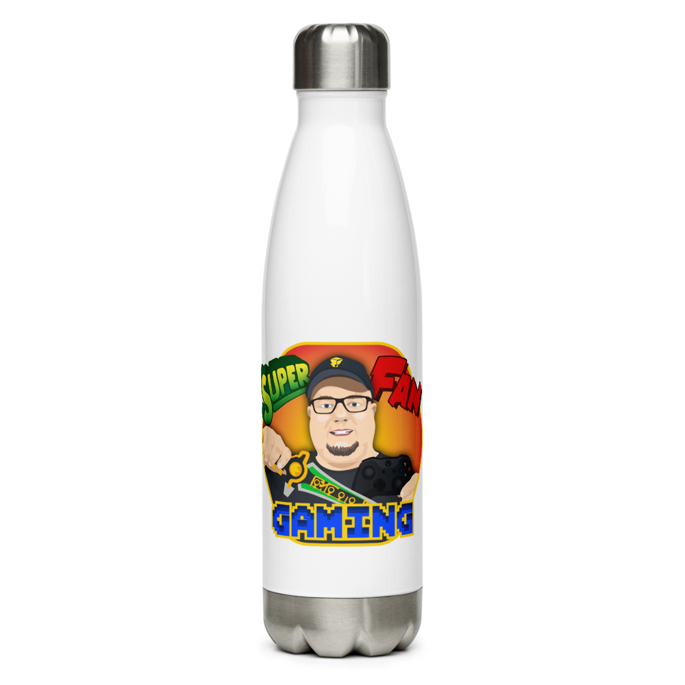 Super Fan Gaming Stainless Steel Water Bottle