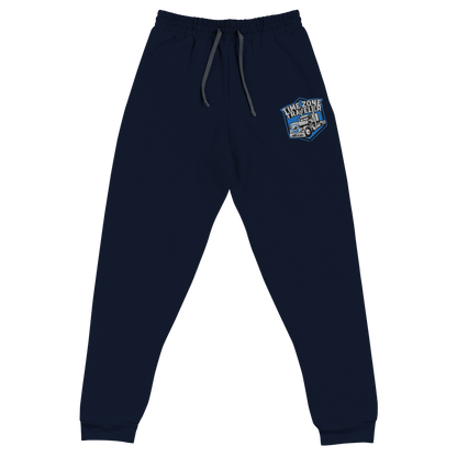 TimeZone Traveler Embroidered Joggers