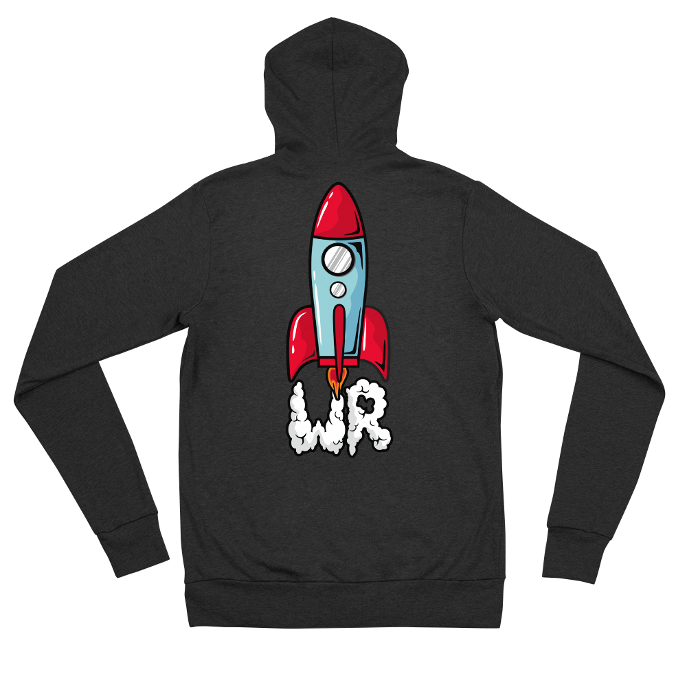 Wanderingrocket zip hoodie