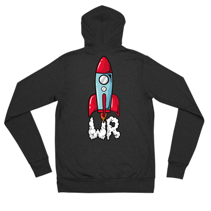 Wanderingrocket zip hoodie