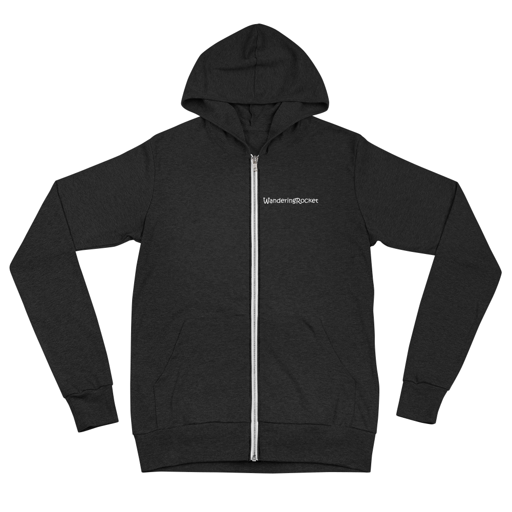 Wanderingrocket zip hoodie