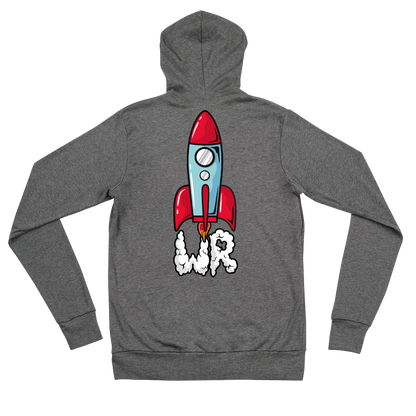 Wanderingrocket zip hoodie