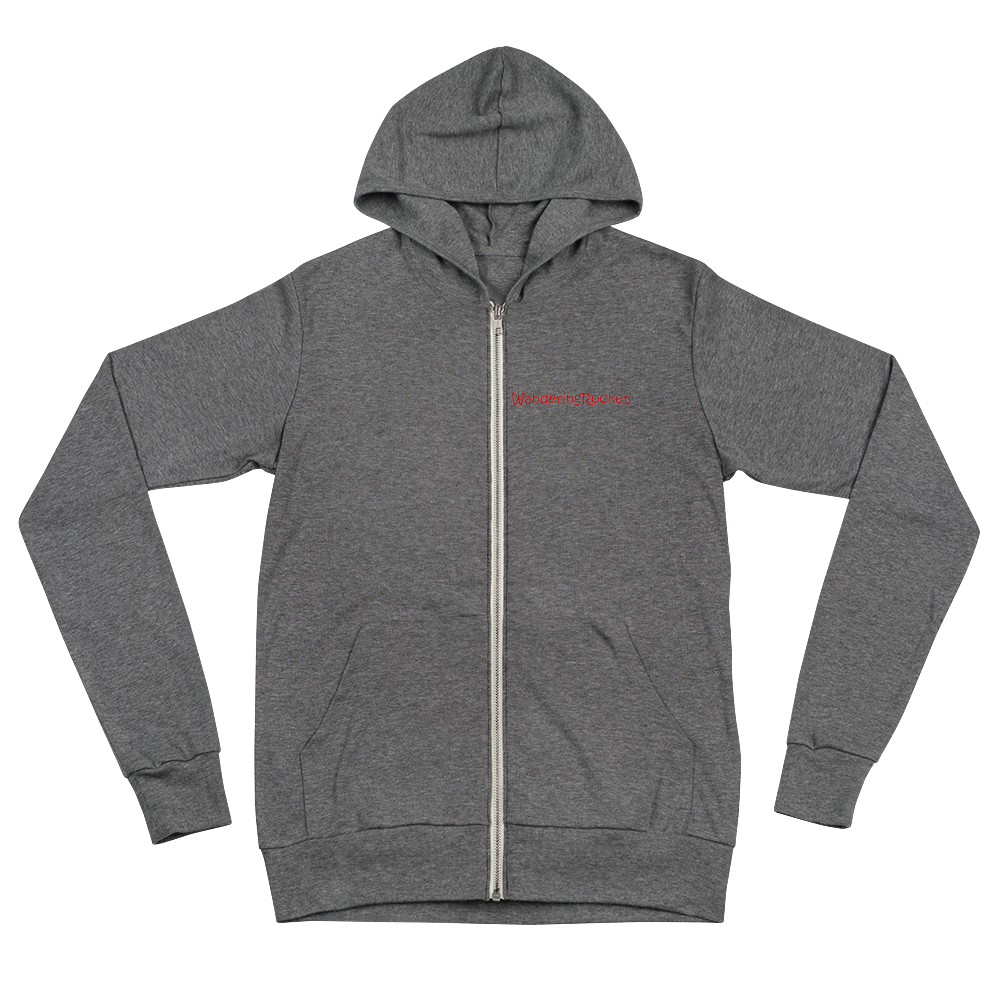 Wanderingrocket zip hoodie