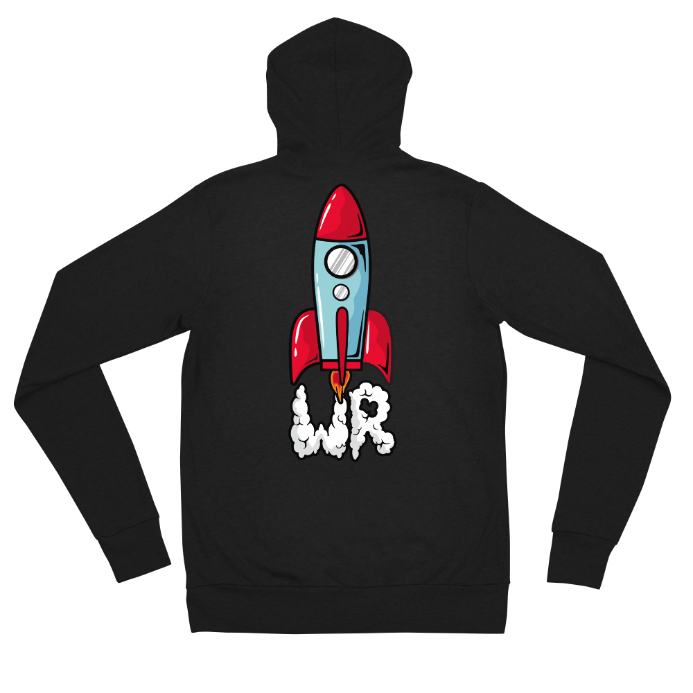 Wanderingrocket zip hoodie