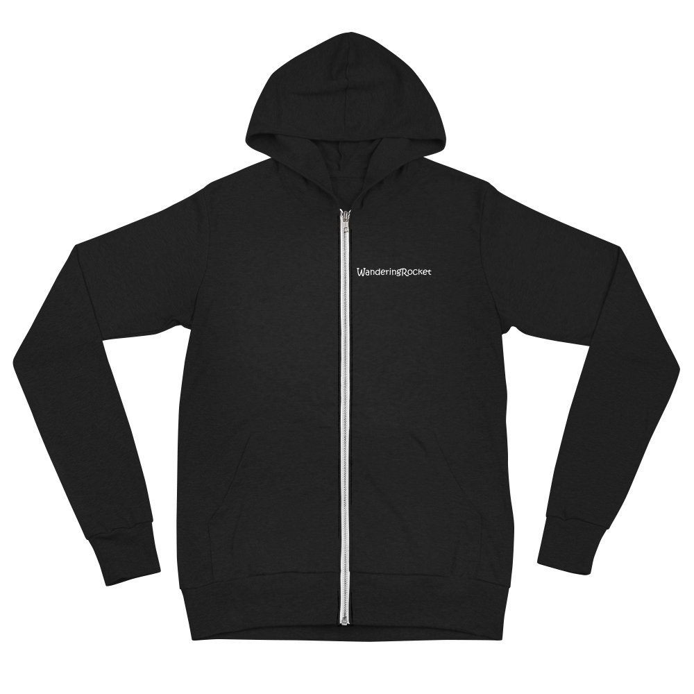 Wanderingrocket zip hoodie